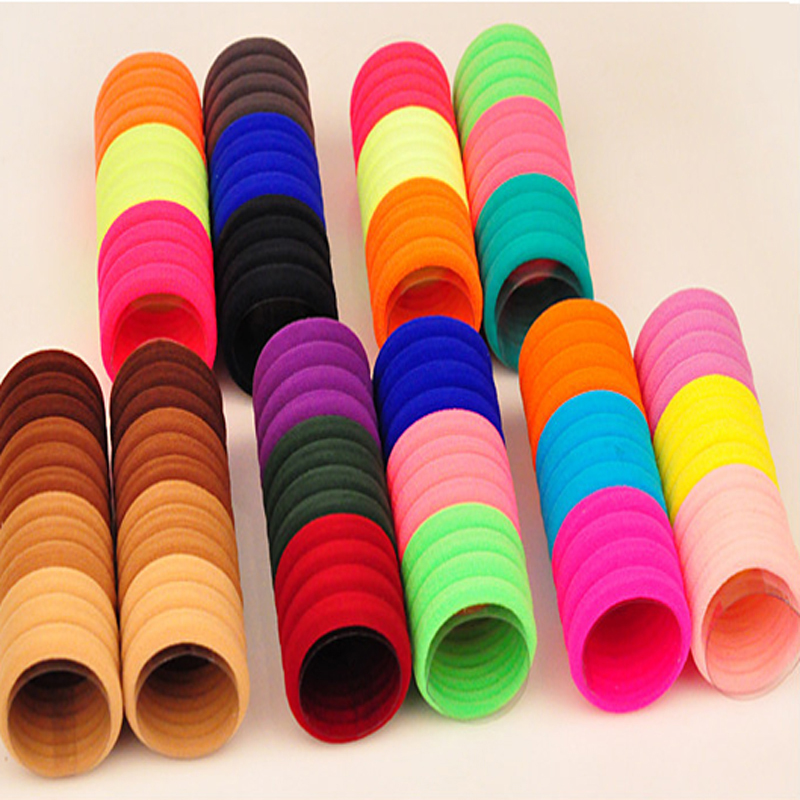 30 sztuk cukierki fluorescencyjne kolorowe włosy posiadacze wysokiej gumy opaski dla dzieci gumki robić włosów akcesoria dziewczyna kobiety krawat guma i wiosna