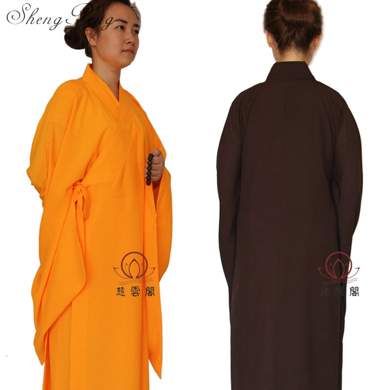 Buddhistiske munkeklæder tøj shaolin munketøj kvinder shaolin munke uniform kung fu robes  q271