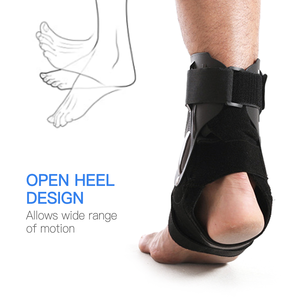 Fitnesszubehör knöchelbandage mit schutzplatte, knöchelstabilisator, verstellbarem knöchelstützgurt