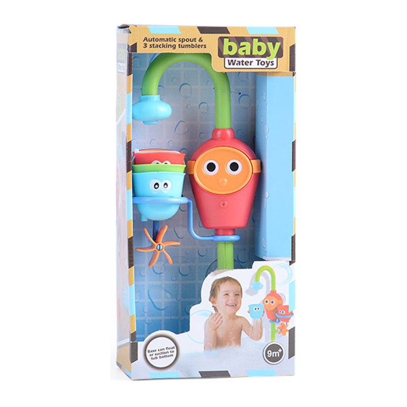 Badeture urværk spille vand på badeværelset oyuncak til baby drenge børn børn pool svømning badekar legetøj: 1 stk tud legetøj