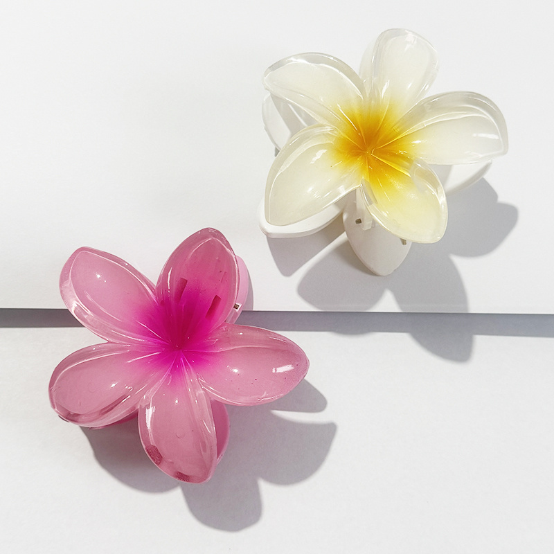 Pince à Cheveux Fleur Rose En Satin - Grande Taille, Neuf Avec étiquettes, Idéal Pour Femmes