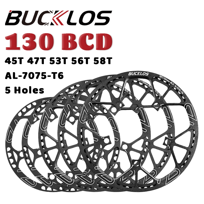 BUCKLOS 130BCD Kettingblad 45T 47T 53T 56T 58T Vouwfiets Kettingwiel Aluminium 7075-T6 Fiets Kettingblad Ultralight Fiets Deel