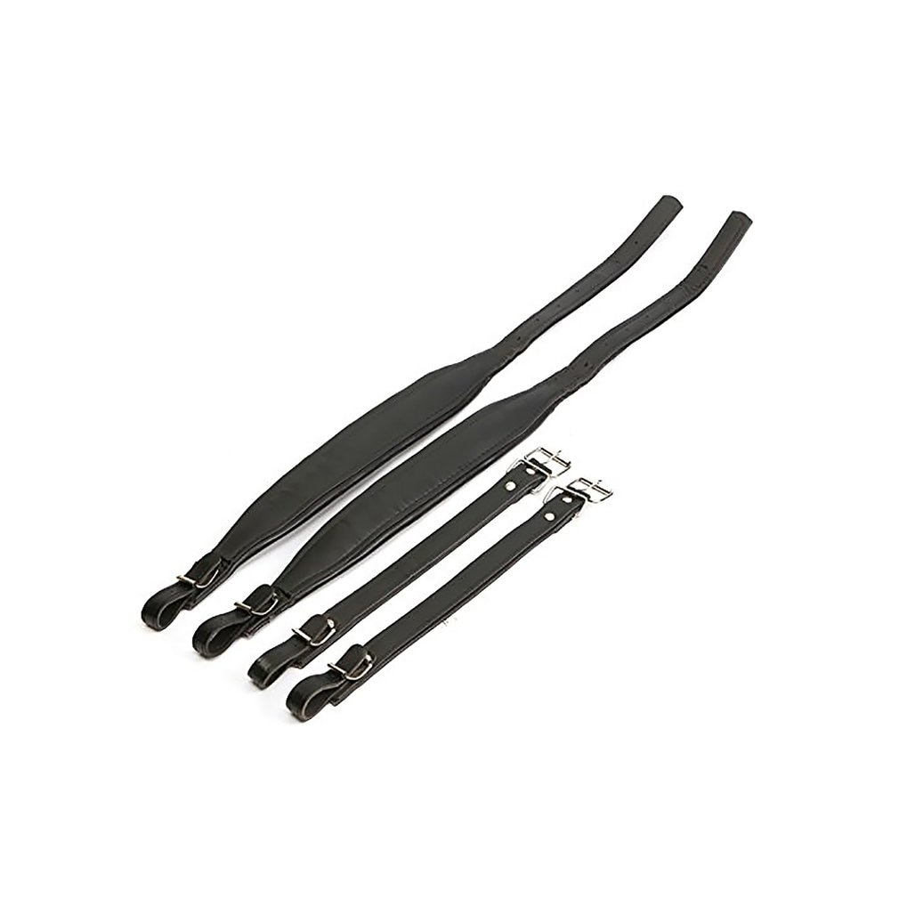 Un par de correas ajustables para hombro de acordeón de cuero sintético cinturón para Acordeones de graves 16-120 piezas de instrumentos musicales