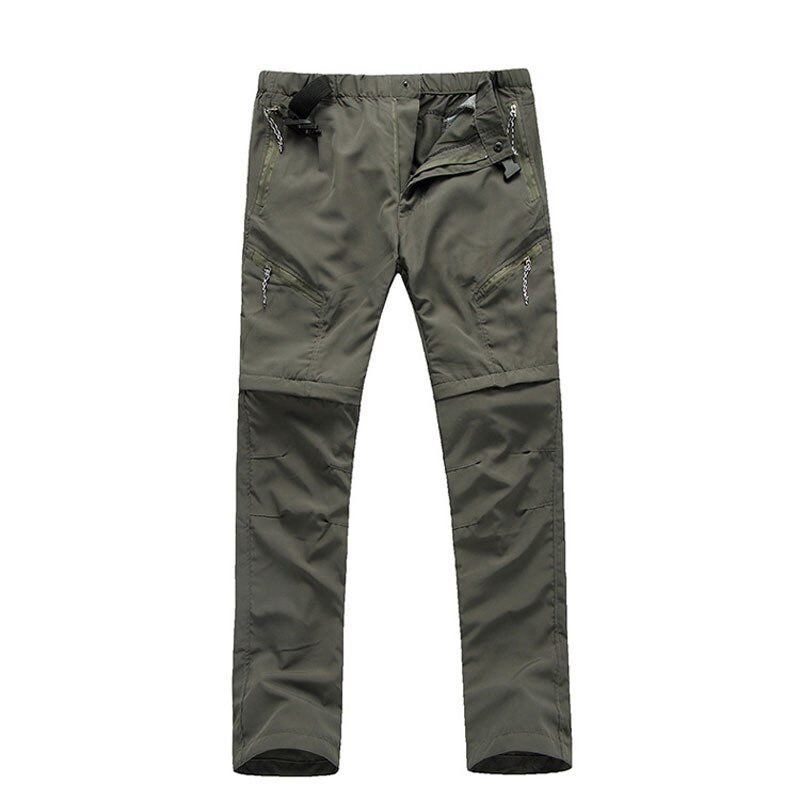Outdoor sneldrogende Dunne Broek voor Mannen Vrouwen Ademend Afneembare Shorts W/Onzichtbare Zip Wandelen Vissen Zomer Herfst lange Broek