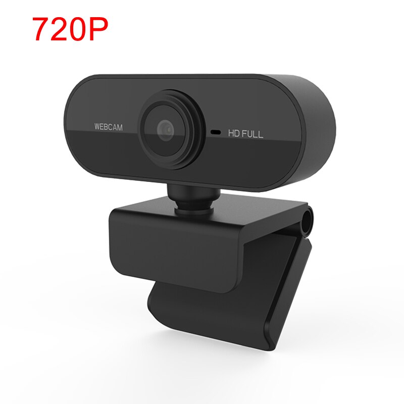 Webcam 1080P Mini Computer Web Cam PC Auto Focus Camera With Microphone Rotatable Cameras Computer Peripherals For Live Video: 720P