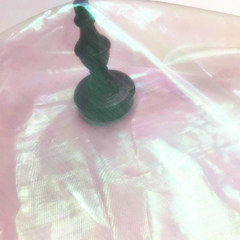 Tissu Tulle Organza irisé 100x150CM | Arrière-plan bricolage pour thème sirène licorne, nappe de mariage, décor de fête