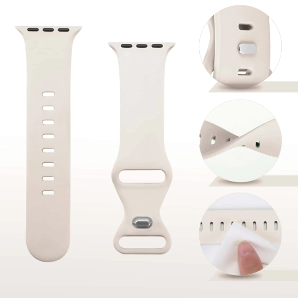 Siliconen lus Voor Apple Horloge band vrouwen voor iwatch 10/9/7/38mm 40mm 41mm 42mm 44mm 45mm 46mm Band