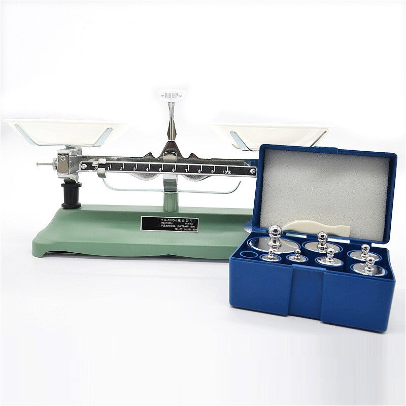 Table Balance Counterbalance Students Teaching Lab Mechanical Scale Top-pan Balance With Weights Max. 100g/200g/500g/1000g 1/PK