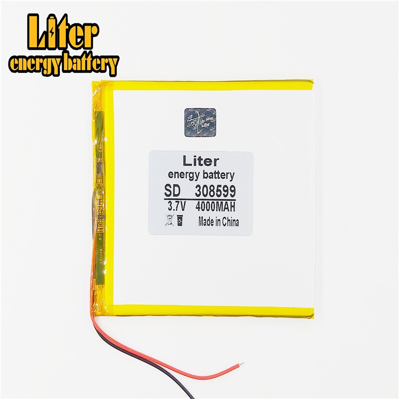 Tablet pc 3.7V,4000mAh (polymer lithium ion battery) Li-ion battery for tablet pc 7 inch 8 inch 9inch [308599]