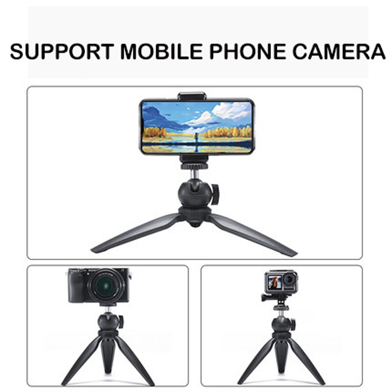 Foldable Selfie Tripod Handheld Grip Stabilizer Selfie Stick Selfie Stand Phone Holder Selfie Tripod for Live Video Selfie