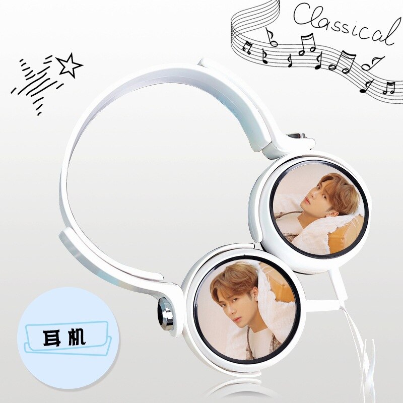 Got7 Formal Three Series King Pigalle Segment yi en Celebrity Style Headphones Direct Plug Universal: Xej549 King Pigalle White