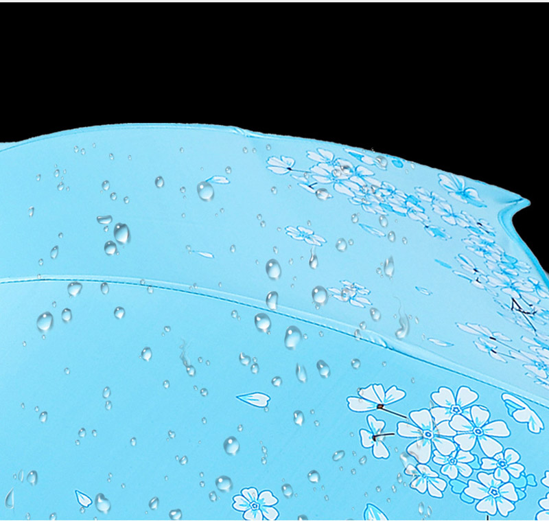 Flower Umbrella Female Folding Chinese Light Anti-UV Girl Sun Parasol Kids Umbrellas Rain Women