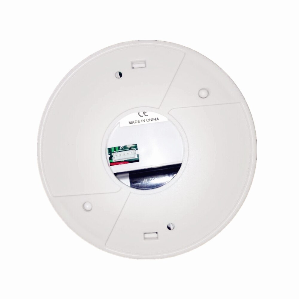 2 in 1 Photoelectric Smoke Sensor and Fire Heat Temperature Detector NC NO option Sound 85dB for Alarm Systems Security Home.