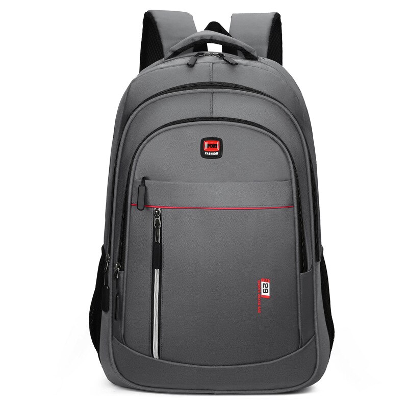 Mochila de negócios portátil moda masculina 15.6in computador portátil pacote de viagem ao ar livre mochila para estudantes das mulheres saco de esportes: CINZA