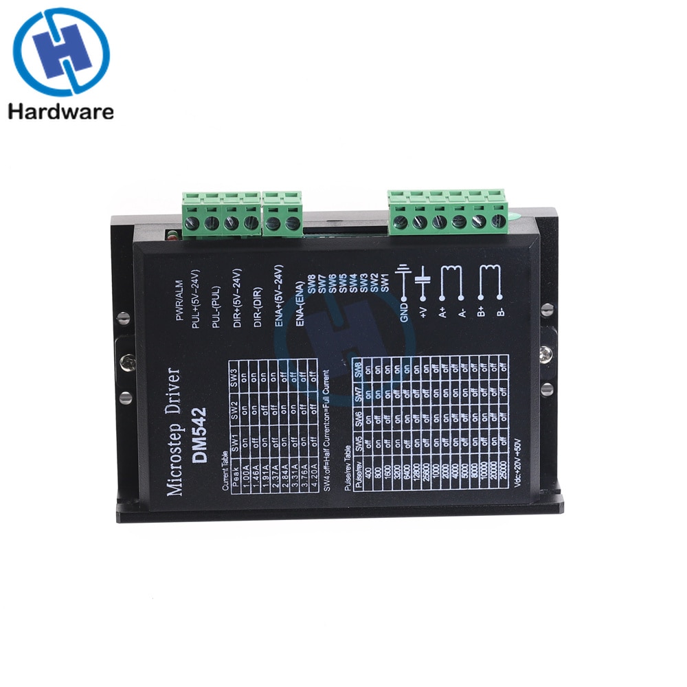 24C-50VDC 4.2A Digital DM542 Stepper Motor Driver for 2-phase Nema 17 and 23 Stepper Motor