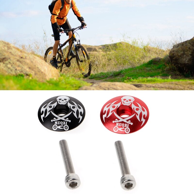 Mountain Bikes Stem Top Cap Cover Headset Screws Bicycle Cycling Accessories Set