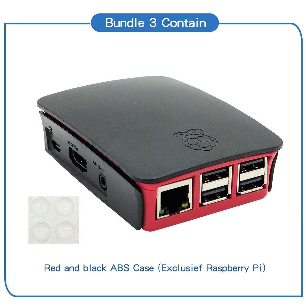 Raspberry Pi 3 Model B case 4 colors for Raspberry Pi 3 Model B+ , Pi 3 Model B: Red and black case