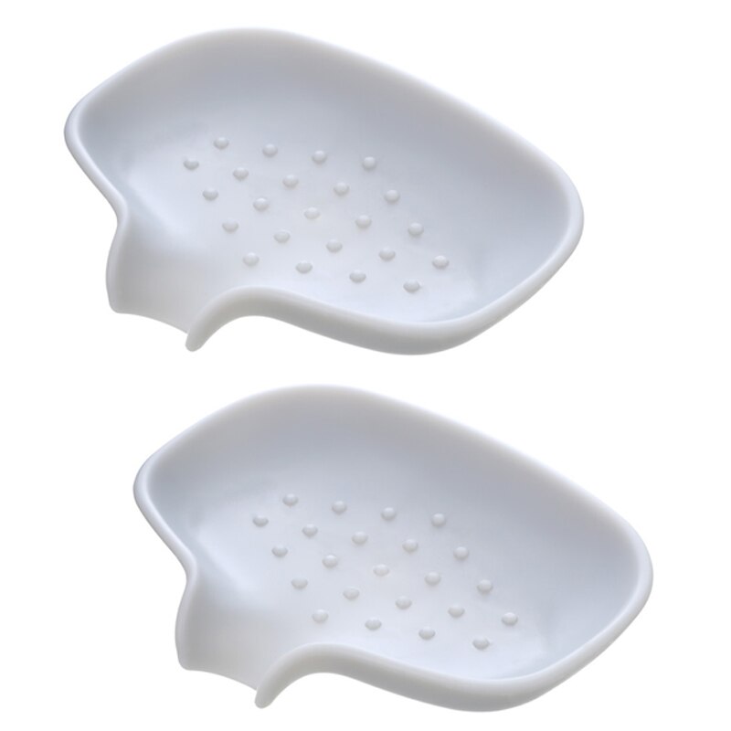 2 Pack Silikon Seife Abtropfgestell, Bar Seife Halfter, Gummi Seife Sparer Organizer, selbsttrocknung Wasserfall Seife Tablett