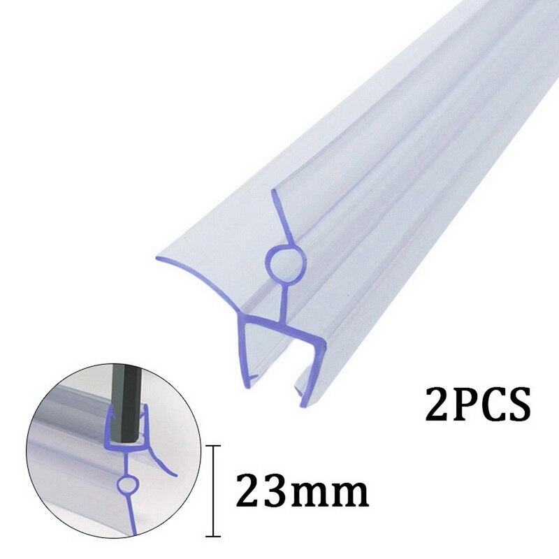 Shower Door Bottom Seal Water Barrier Strip to Stop Shower Leak: 23mm