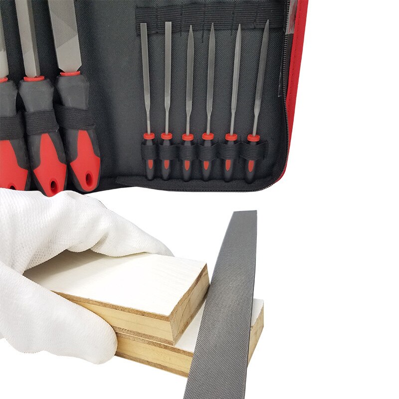 ! 17 Piece Metal File Set Forged Steel Files for Metal and Wood File Applications Includes Round, Half Round, Diamond,