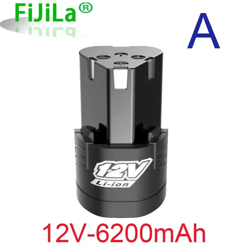 12V 6800mAh 18650 rechargeable lithium-ion battery power tool accessory, suitable for cordless screwdriver and drill: Gold