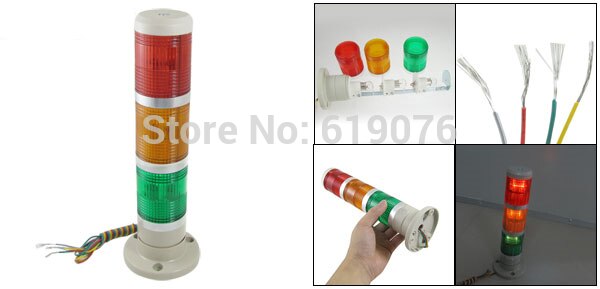 LED LAMP Signal Industrial Tower Light Red Yellow Green Safety Warning Stack Lamp Alarm Apparatus 12V 24V 110V 220