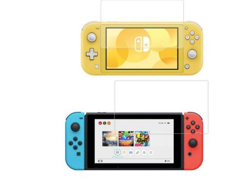 2 pezzi per nintendo Switch Lite vetro temperato schermo Full HD pellicola protettiva protezione della superficie Console protezione della pelle: each one piece