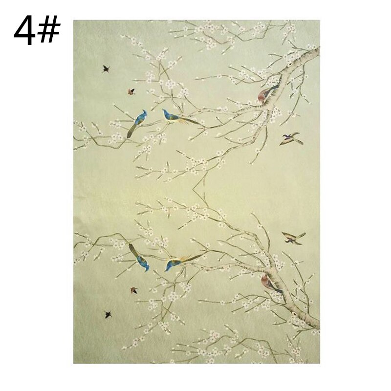 35*50cm Imitation Silk Chinese Style Pattern Fabric Cloth For Sewing Material DIY Bag Craft Material Fabric Textile Patchwork: 4