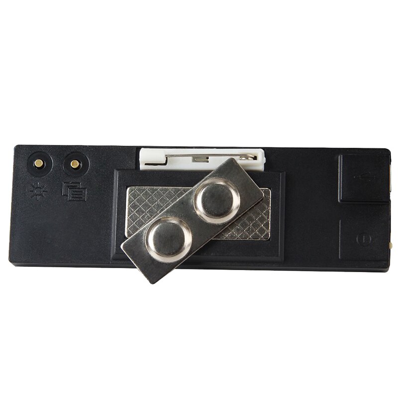 -Programmable LED Digital Scrolling Message Name Tag Id Badge(12x48 Pixels) (Red)