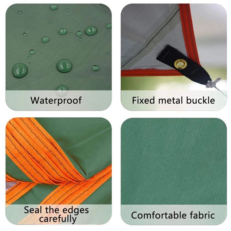 Luifel Waterdicht Tarp Tent Schaduw Ultralight Tuin Luifel Zonnescherm Outdoor Camping Hangmat Rainbeach Zon Onderdak