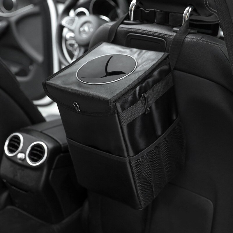 Portable Car Trash Can Collapsible Car Garbage Can Waterproof Traveling Car Trash Bag for Storage Premium Car Container