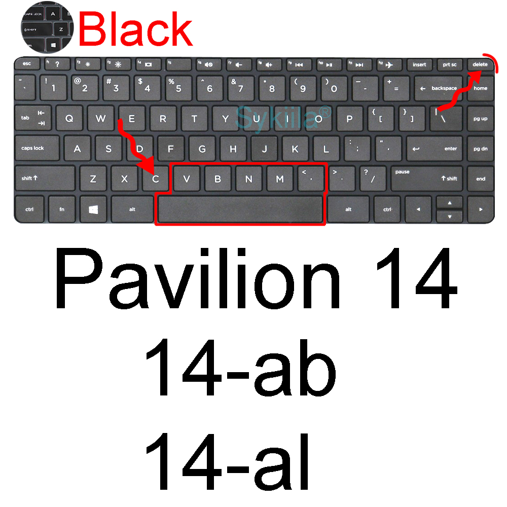 Funda de teclado para HP Pavilion 14 14-eh 14-cd 14-ab 14-ce 14-bp 14-ba 14-al 14-e 14- n 14-r dv4 dm4 funda protectora de silicona: Plata