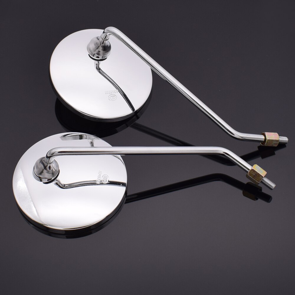 For Honda CBR900RR CBR600F CBR250R CBR650R CBR650F Motorcycle rearview mirror round mirror motorcycle long stem accessories