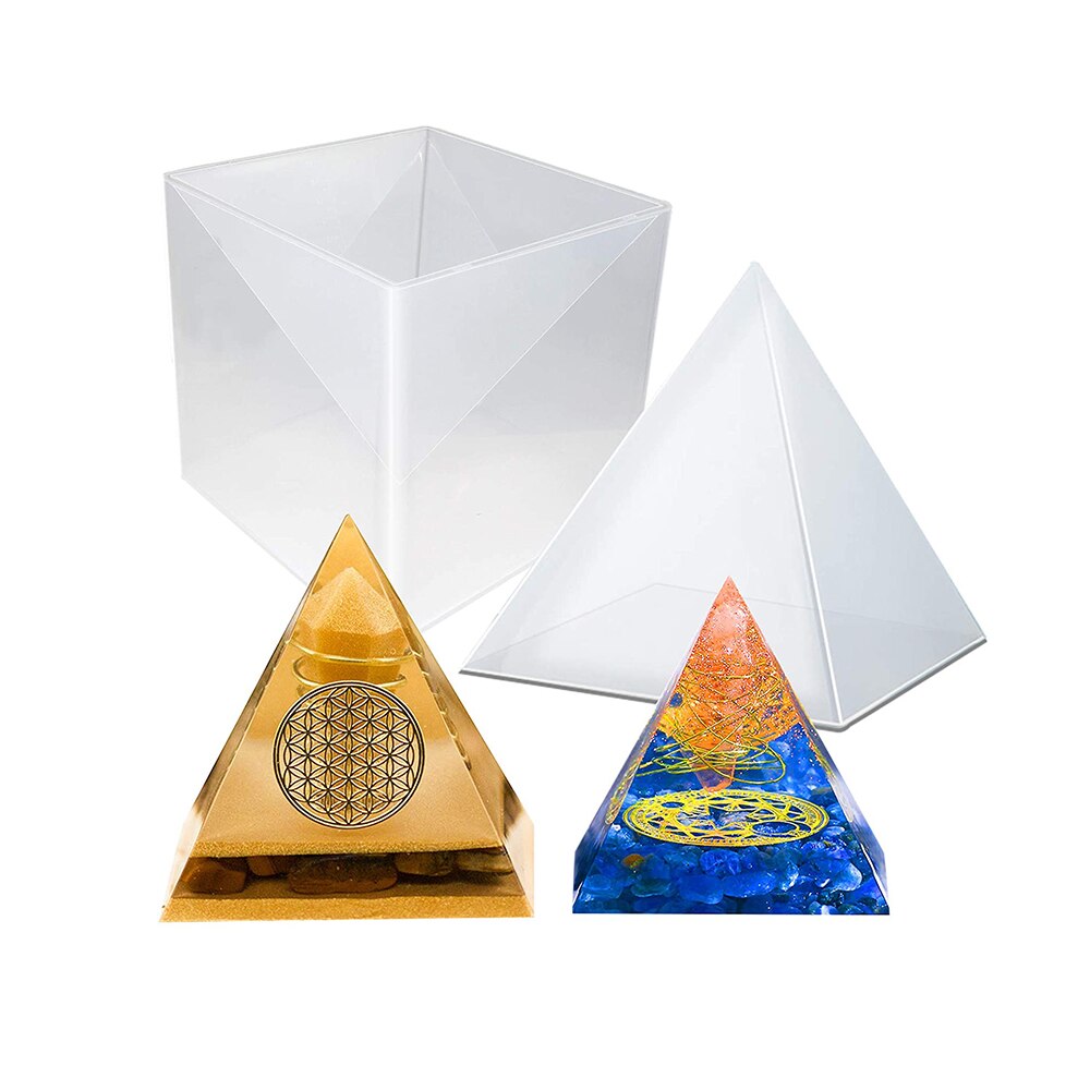 15CM Large Pyramid Resin Mold Big Pyramid Form For Candles Silicone Mold Epoxy Resin Mould Concrete Casting Cement Gypsum Form