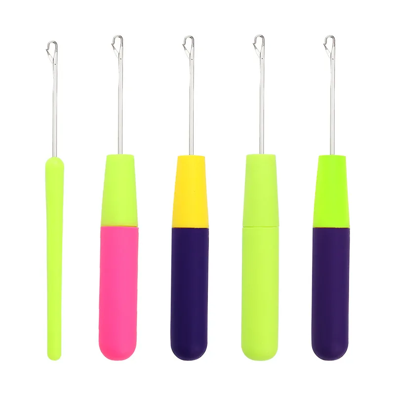 1pc plastiklåsekroge hæklenåle dreadlocks strikkehår extensions stylingværktøj til fletning vævning paryk håndværkstilbehør