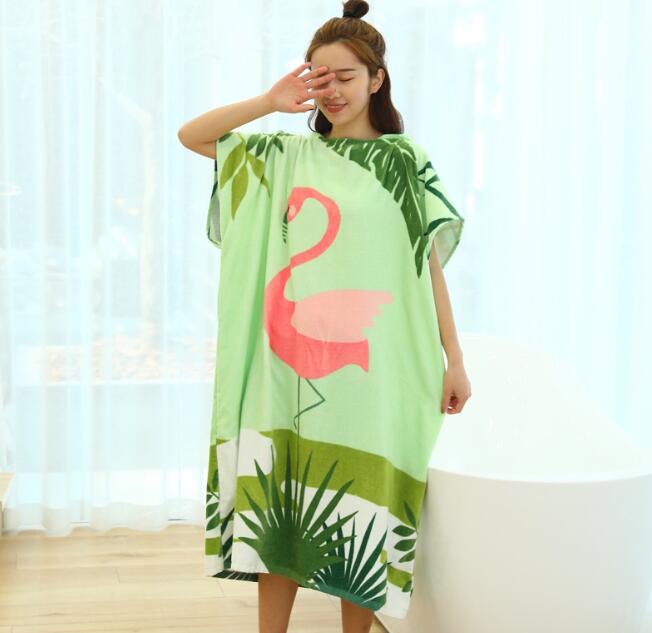 Bawełniany ręcznik materiał dla dorosłych miękkie Super chłonne płaszcz kreskówka szlafrok z kapturem ręcznik plażowy domu szlafrok szlafrok