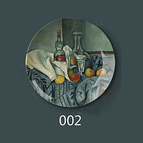 8 "Inch 20.5Cm Diameter Paul Cezanne Schilderen Porselein Decoratieve Thuis Hal Muur Opknoping Plaat Arts Disc: 2