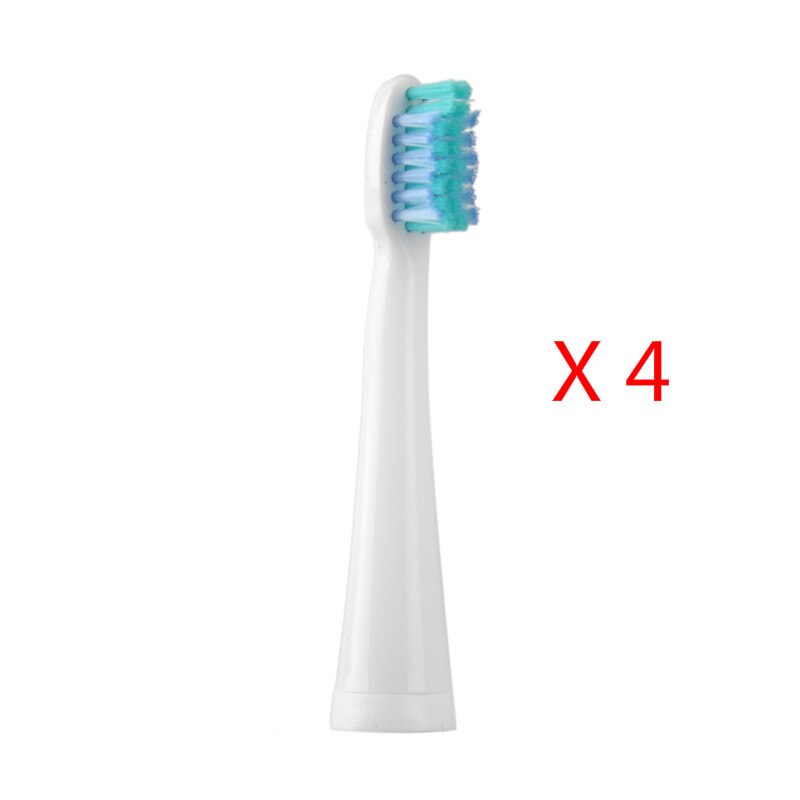 4 stk / sæt udskiftning af tandbørstehoved elektrisk tandbørstehoved til  a39 a39 plus  sn901 sn902 u1 a1 bløde børstehår: Blå medium børstehår