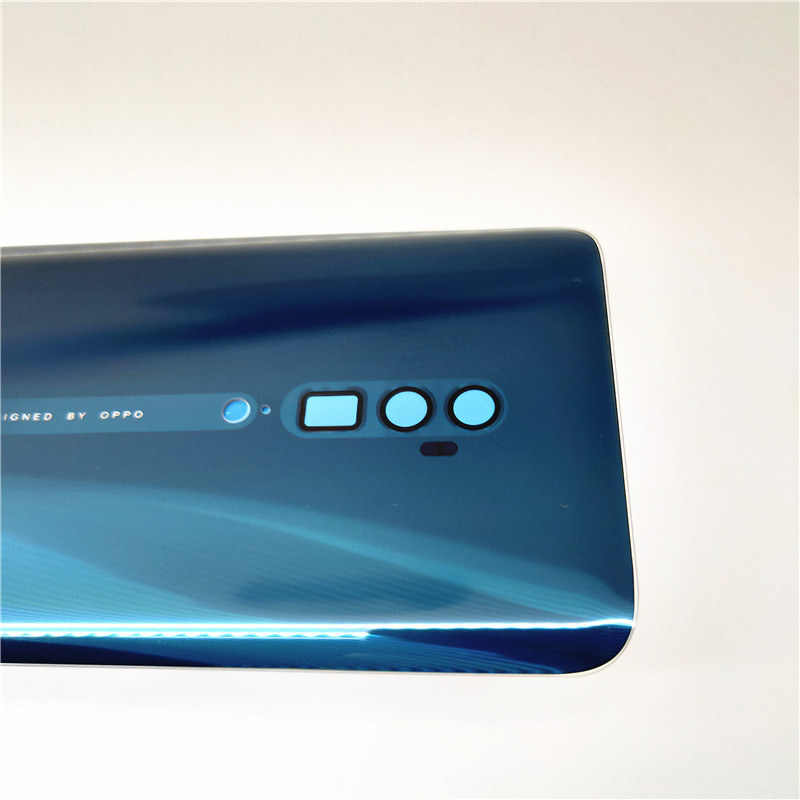 Batterij Back Cover Voor Oppo Reno 10X Zoom Batterij Cover Rear Behuizing Deur Glazen Case Vervangende Onderdelen + Sticker
