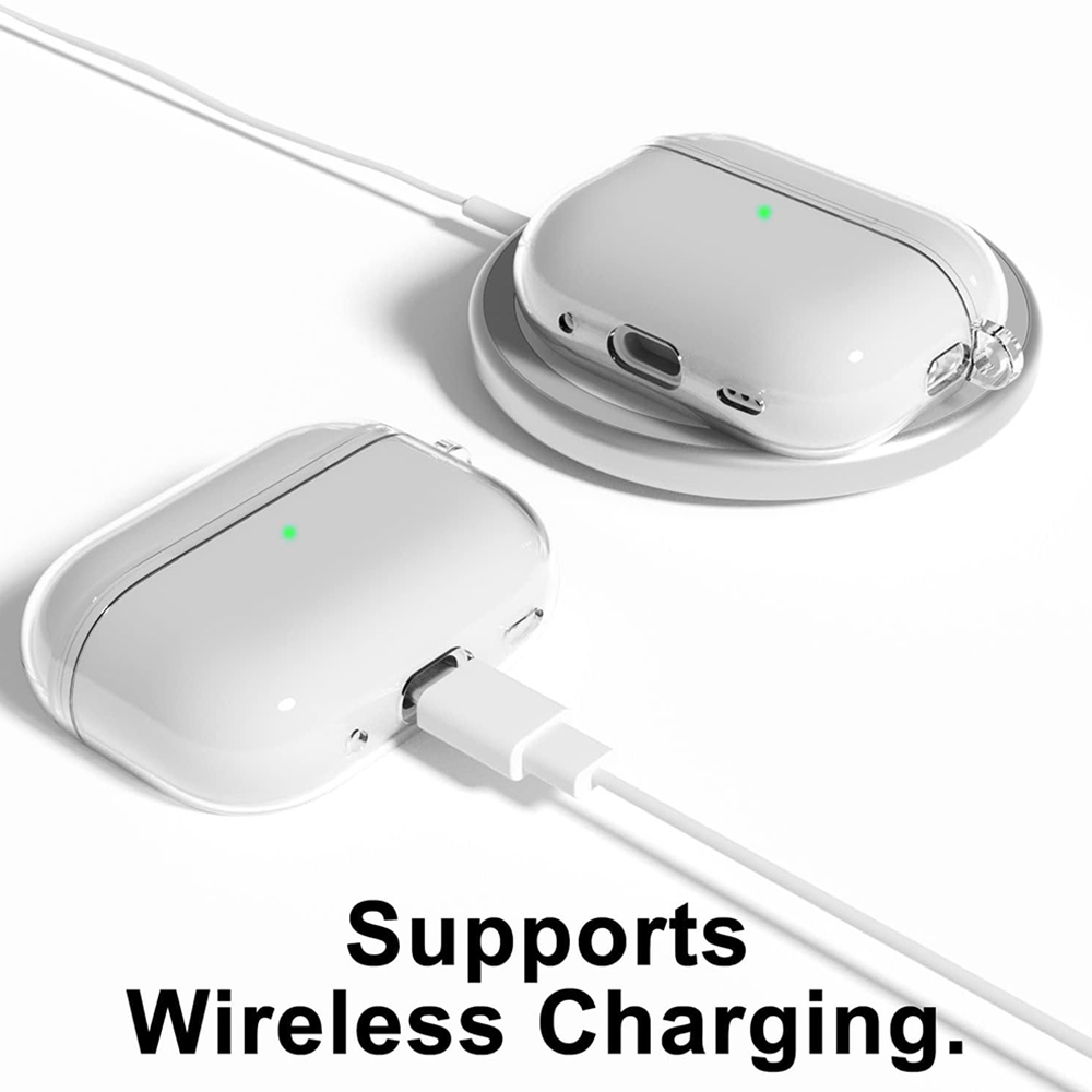Doorzichtig Hoesje Voor Airpods 1 2 3 Pro Pro2 Doorzichtige Zachte Tpu Wirelsss Hoofdtelefoon Beschermhoes Met Sleutelhanger Voor Airpods Pro 2