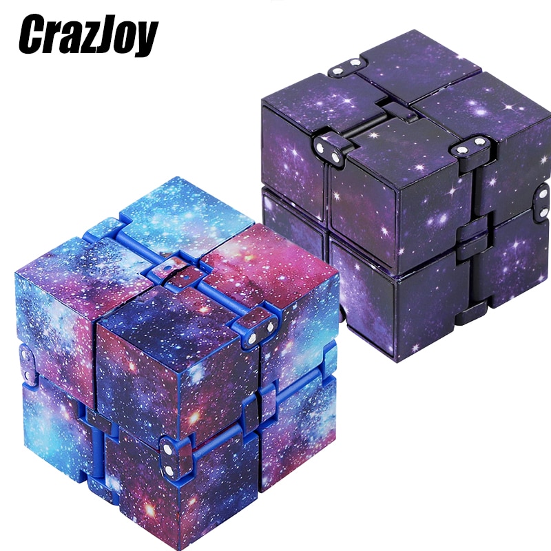 Magic Infinity Cube Hand Mini Speelgoed Vinger Anti Stress Eindeloze Kubus Blokken Voor Kinderen Kids Funny Antistress Zintuiglijke Speelgoed