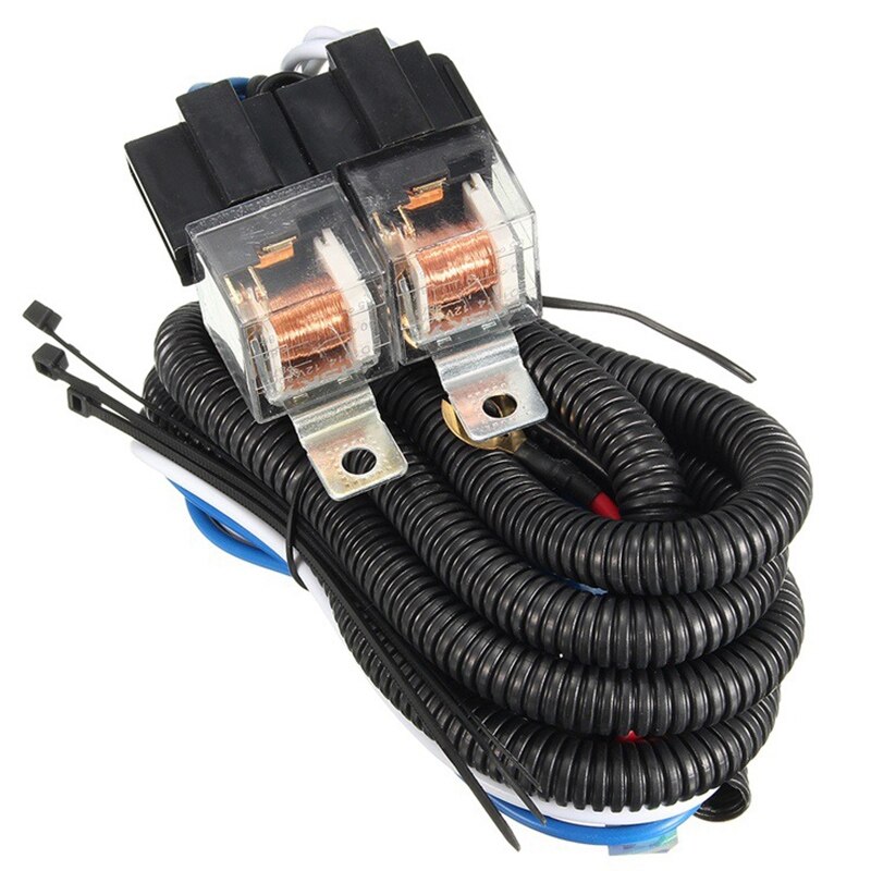 Arnés de relé de cableado para faro delantero de coche, Bombilla de coche, enchufe, 7 pulgadas, H4 2