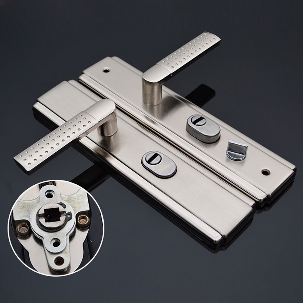 1Pair Durable Easy Install Door Handle Grip Indoor Safety Stainless Steel Universal Anti-theft Outer Hardware Locks Accessories