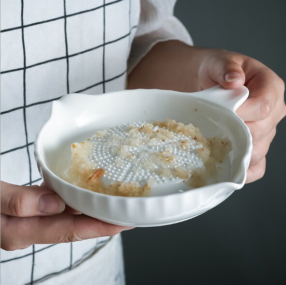 Bruñidor de cerámica de estilo Simple blanco, máquina de pulido portátil de porcelana, zanahoria, jengibre, para el hogar