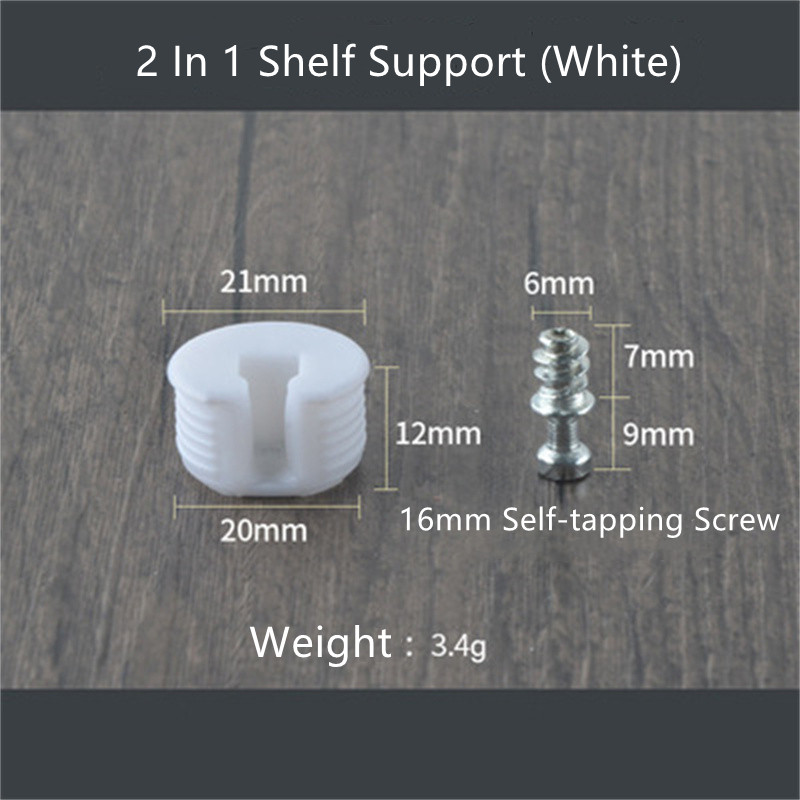 10 set möbelskåpskoppling rafix 3 in 1 konsol stiftpinnar plast zinklegering skarv hyllstöd beslag: Putsa