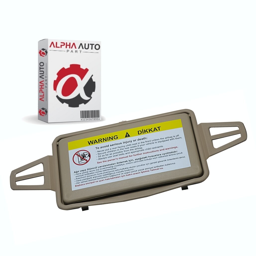Zonnescherm Spiegel Cover Voor Mercedes E Klasse W210-Dark Beige