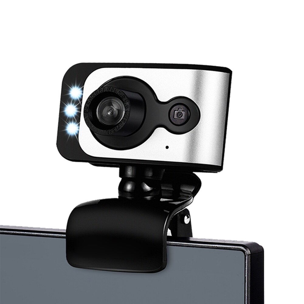 Webcam 12MP HD USB PC Camera Night Vision Function USB 2.0 Built-in Microphone 360 Degree Rotation