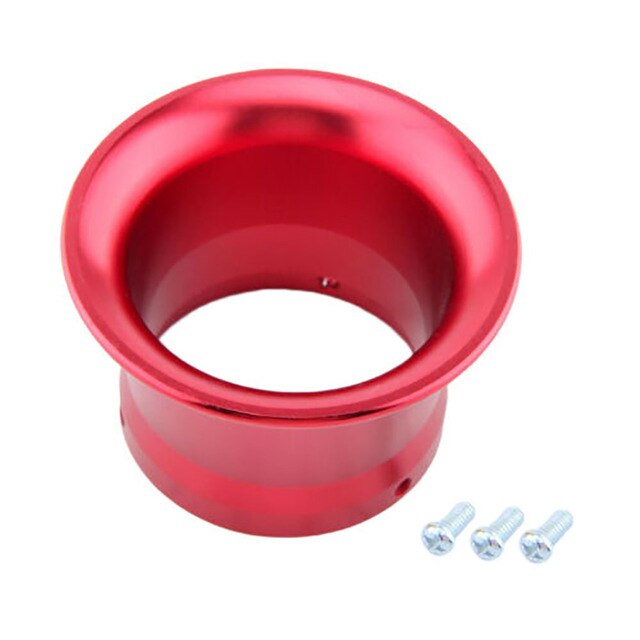 Embudo Angular de turbina para filtro de aire, pila de velocidad de 50mm, para carburador PWK24 PWK26: Red