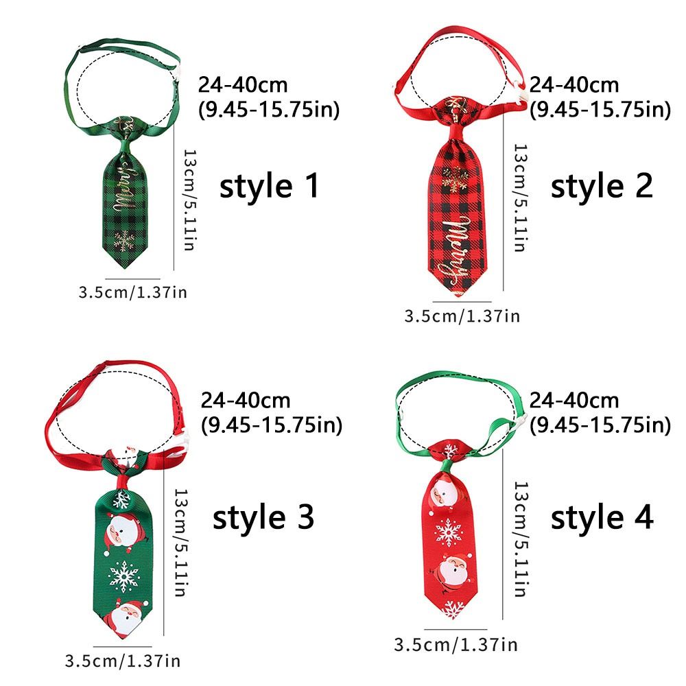 Abbigliamento per animali domestici Simpatico cravatta natalizia per cani Papillon decorativo regolabile per cani Costume Papillon per animali domestici Collare Celebrazione natalizia