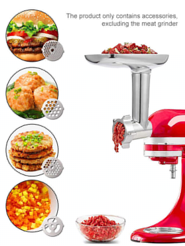 Meat Grinder Attachement Meat Mincer Sausage Stuffer Accessories for KitchenAid Stand Mixers Food Processor Slicer